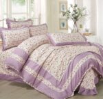 Lenjerie de pat 100% bumbac Brodat – 4 piese, Model 14302 - imagine 2