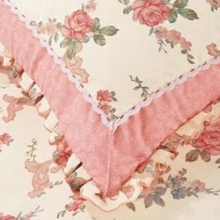 Lenjerie de pat 100% bumbac Brodat – 4 piese, Model 14303