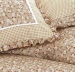 Lenjerie de pat 100% bumbac Brodat – 4 piese, Model 14306