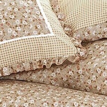 Lenjerie de pat 100% bumbac Brodat – 4 piese, Model 14306
