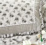 Lenjerie de pat 100% bumbac Brodat – 4 piese, Model 14309