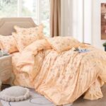 Lenjerie de pat 100% bumbac Brodat – 4 piese, Model 14313 - imagine 2