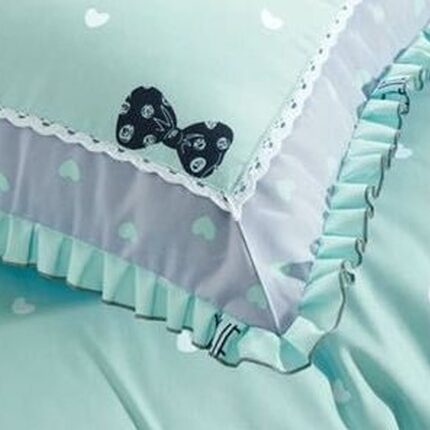 Lenjerie de pat 100% bumbac Brodat – 4 piese, Model 14315