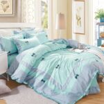 Lenjerie de pat 100% bumbac Brodat – 4 piese, Model 14315 - imagine 2