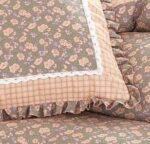 Lenjerie de pat 100% bumbac Brodat – 4 piese, Model 14317