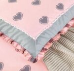 Lenjerie de pat 100% bumbac Brodat – 4 piese, Model 14319