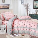 Lenjerie de pat 100% bumbac Brodat – 4 piese, Model 14319 - imagine 2