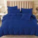 Lenjerie de pat 100% bumbac finet cu elastic – 6 piese, Model 18401