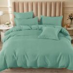 Lenjerie de pat 100% bumbac finet cu elastic – 6 piese, Model 18402
