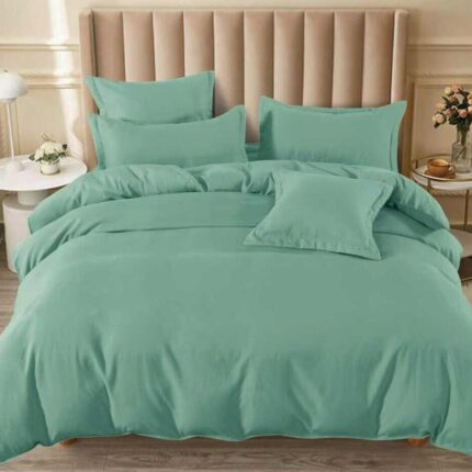 Lenjerie de pat 100% bumbac finet cu elastic – 6 piese, Model 18402