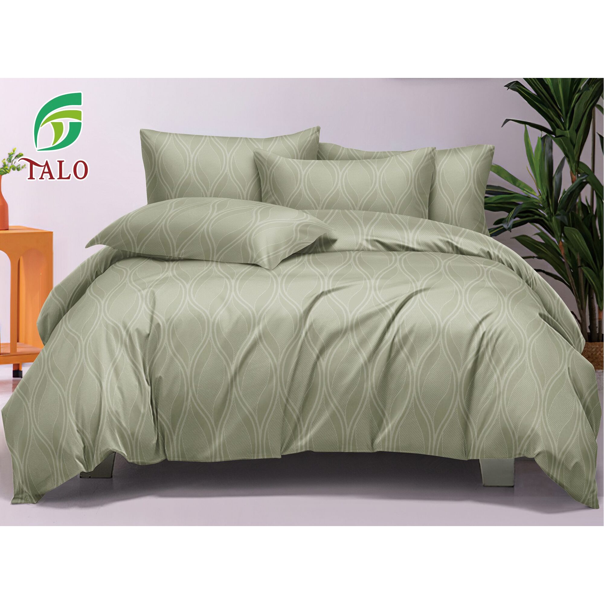 Lenjerie de pat 100% bumbac finet DELUXE – 6 piese, Model 17277 Lenjerie de pat 100% bumbac finet DELUXE – 6 piese, Model 17277