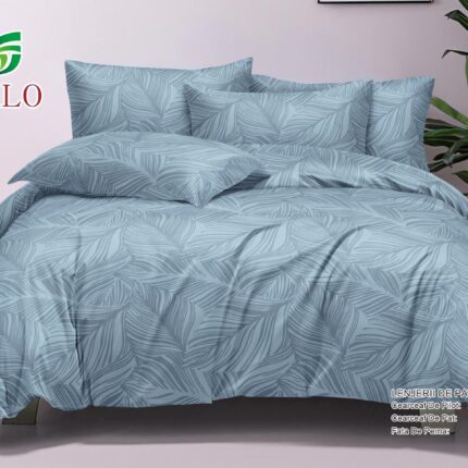 Lenjerie de pat 100% bumbac finet DELUXE – 6 piese, Model 17991