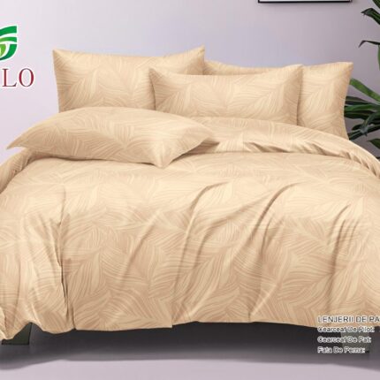 Lenjerie de pat 100% bumbac finet DELUXE – 6 piese, Model 17993