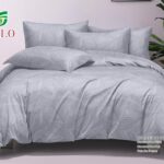 Lenjerie de pat 100% bumbac finet DELUXE – 6 piese, Model 17994