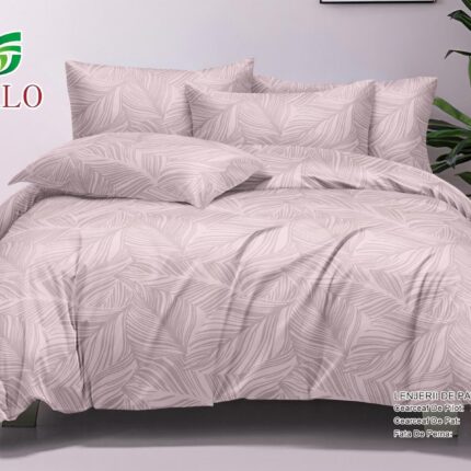 Lenjerie de pat 100% bumbac finet DELUXE – 6 piese, Model 17995