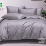 Lenjerie de pat 100% bumbac finet DELUXE – 6 piese, Model 17998