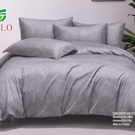 Lenjerie de pat 100% bumbac finet DELUXE – 6 piese, Model 17998