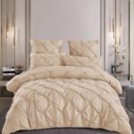 Lenjerie de pat 100% bumbac finet – Deluxe – cu elastic – 6 piese, Model 16566
