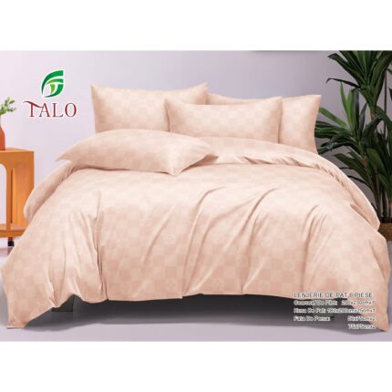 Lenjerie de pat 100% bumbac finet DELUXE – cu elastic – 6 piese, Model 18003