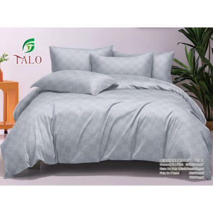 Lenjerie de pat 100% bumbac finet DELUXE – cu elastic – 6 piese, Model 18004