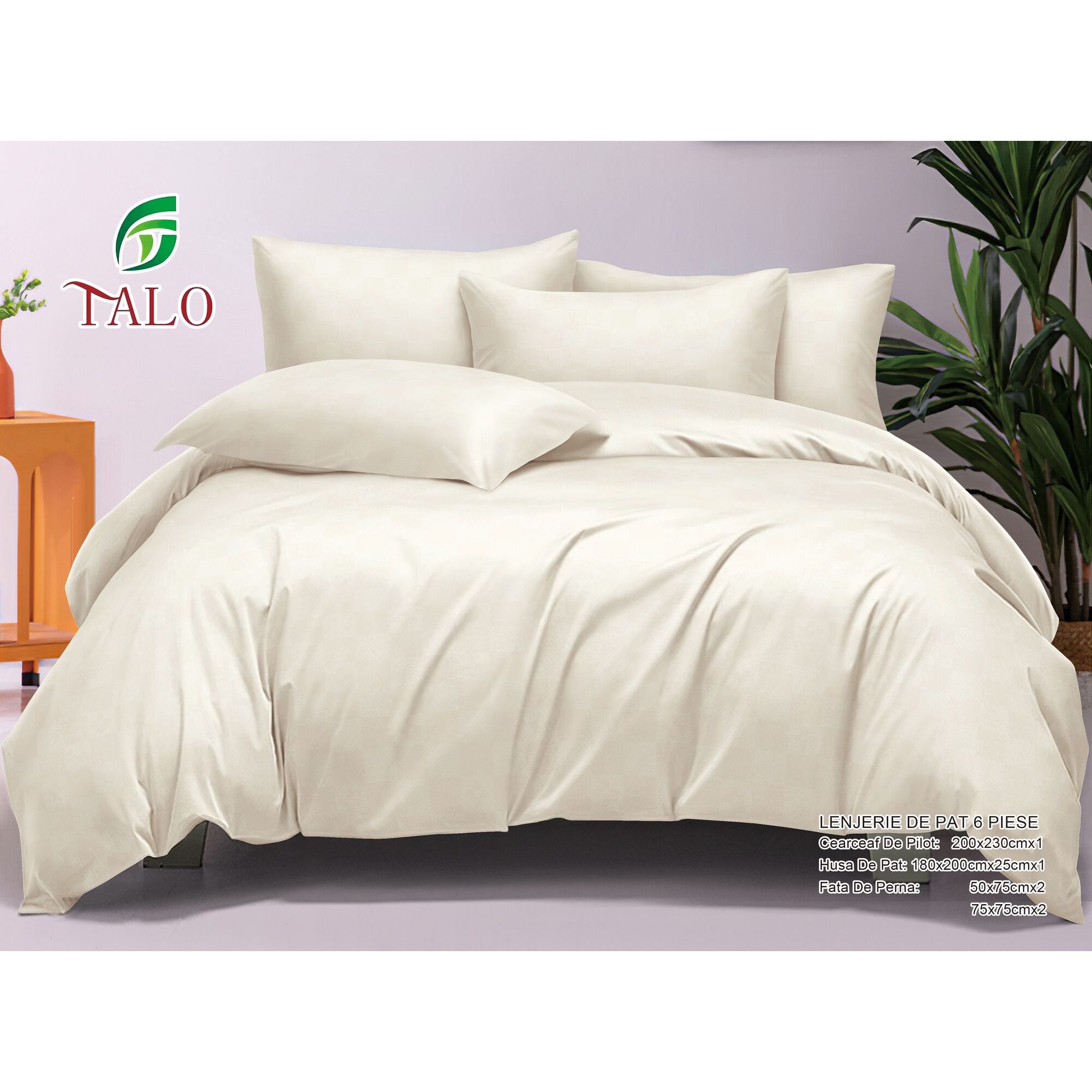 Lenjerie de pat 100% bumbac finet DELUXE – cu elastic – 6 piese, Model 18009 Lenjerie de pat 100% bumbac finet DELUXE – cu elastic – 6 piese, Model 18009