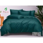 Lenjerie de pat 100% bumbac finet DELUXE – cu elastic – 6 piese, Model 18010