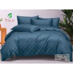 Lenjerie de pat 100% bumbac finet DELUXE – cu elastic – 6 piese, Model 18011
