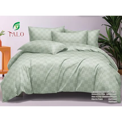 Lenjerie de pat 100% bumbac finet DELUXE – cu elastic – 6 piese, Model 18016