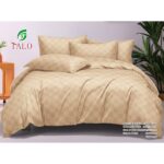 Lenjerie de pat 100% bumbac finet DELUXE – cu elastic – 6 piese, Model 18017