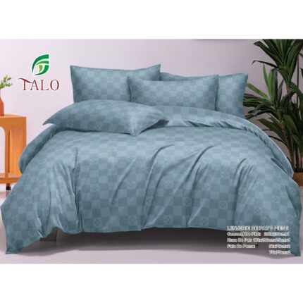 Lenjerie de pat 100% bumbac finet DELUXE – cu elastic – 6 piese, Model 18021