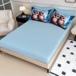 Lenjerie de pat 100% bumbac finet Premium – gama 5D – cu elastic – 6 piese, Model 17850 - imagine 3