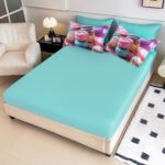 Lenjerie de pat 100% bumbac finet Premium – gama 5D – cu elastic – 6 piese, Model 17852 - imagine 3