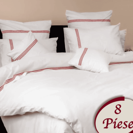 Lenjerie de pat 100% bumbac HoReCa – 8 piese, Model 7490