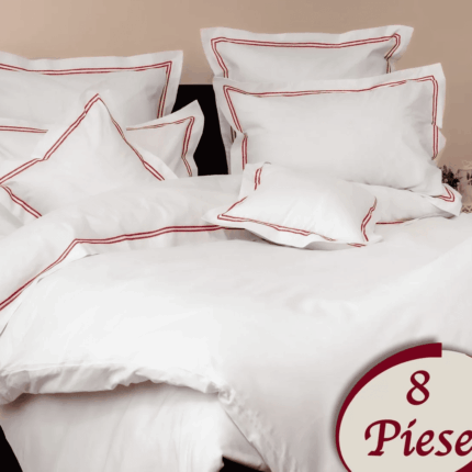 Lenjerie de pat 100% bumbac HoReCa – 8 piese, Model 7491