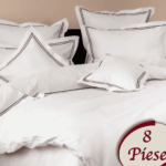 Lenjerie de pat 100% bumbac HoReCa – 8 piese, Model 7495
