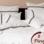 Lenjerie de pat 100% bumbac HoReCa – 8 piese, Model 7497