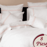Lenjerie de pat 100% bumbac HoReCa – 8 piese, Model 7498