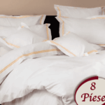 Lenjerie de pat 100% bumbac HoReCa – 8 piese, Model 7501