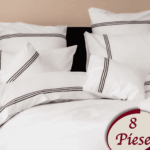 Lenjerie de pat 100% bumbac HoReCa – 8 piese, Model 7502