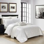 Lenjerie de pat 100% bumbac Jacquard cu elastic – 4 piese, Model 14123