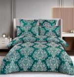 Lenjerie de pat 100% bumbac jacquard cu elastic – 6 piese, Model 10002 - imagine 2