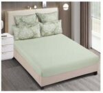 Lenjerie de pat 100% bumbac jacquard cu elastic – 6 piese, Model 10003