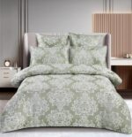 Lenjerie de pat 100% bumbac jacquard cu elastic – 6 piese, Model 10003 - imagine 2