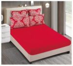 Lenjerie de pat 100% bumbac jacquard cu elastic – 6 piese, Model 10086