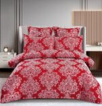 Lenjerie de pat 100% bumbac jacquard cu elastic – 6 piese, Model 10086 - imagine 2