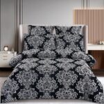 Lenjerie de pat 100% bumbac jacquard cu elastic – 6 piese, Model 10090 - imagine 2
