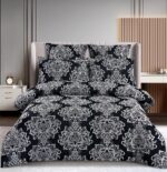 Lenjerie de pat 100% bumbac jacquard cu elastic – 6 piese, Model 10090 - imagine 2