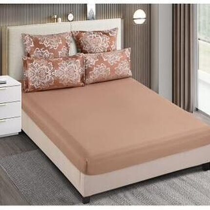 Lenjerie de pat 100% bumbac jacquard cu elastic – 6 piese, Model 10091