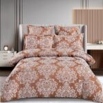 Lenjerie de pat 100% bumbac jacquard cu elastic – 6 piese, Model 10091 - imagine 2