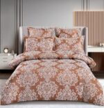 Lenjerie de pat 100% bumbac jacquard cu elastic – 6 piese, Model 10091 - imagine 2